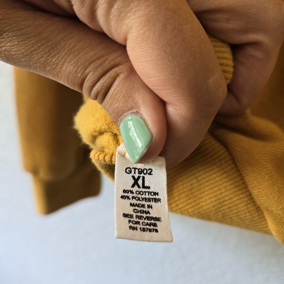 1879‎ Illinois XL Crew Neck Mustard Sweatshirt NWT - Picture 5 of 5